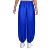 Girls Satin Bloomers Belly Dance Pants Elastic Waistband Loose Fit Solid Color Performance Outfit