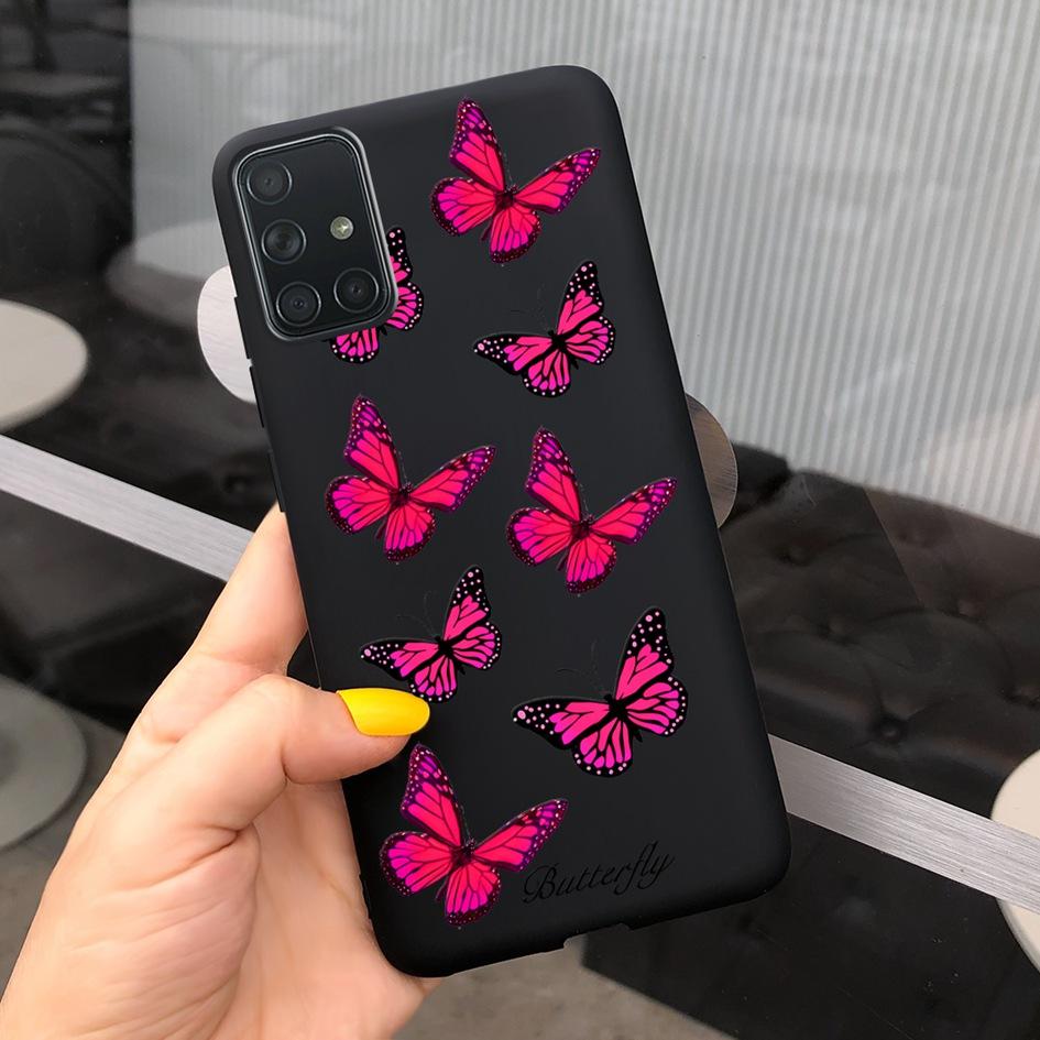 A51 A71 Case For Samsung Galaxy A51 4G Soft Touch Silicon Cover Shockproof Bumper Back Protector Bag for Samsung A 51 A 71 Coque