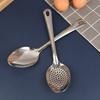1Pc Stainless Steel Strainer Spoon Kitchen Colander Spoon Filter Strainer Food Scoop Perforated Skimmer Colander