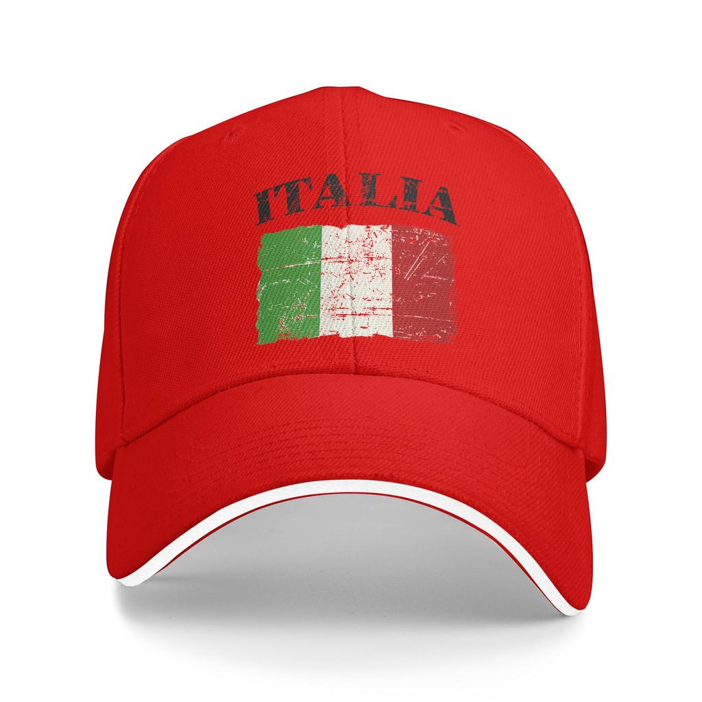 Unisex Italian Vintage Flag Italy Italia Outdoor Hat Trucker Cap Casual Baseball Cap Sports Sunshade