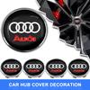 4PCS/SET 60mm Car Hub Caps Car Wheel Center Cover Hubcaps Auto Accessories For B7 B5 B6 B9 8P A1 A3 A4 A5 A7 A8 Q3 Q5 Q7 Q2L Q5L RS3 RS4 TT TTS