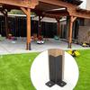 2pcs Right Angle Corner Bracket Post Base for Wood Beams Elevated Stand Wooden Fence Railing Pavilion Accessories