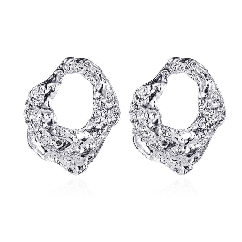 

Серьги с геометрическим рельефом в виде капли воды для женщин — ретро-модный этнический стиль, креативный круглый и квадратный дизайн. Metal