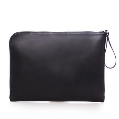 Petite Pochette Porte-Documents B4 en Cuir Noir 869