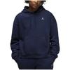 Jordan Brooklyn Thickened And Fleece Lined Knitted Fabric Pullover Hooded Sweatshirt Women's Blue DQ4459-410