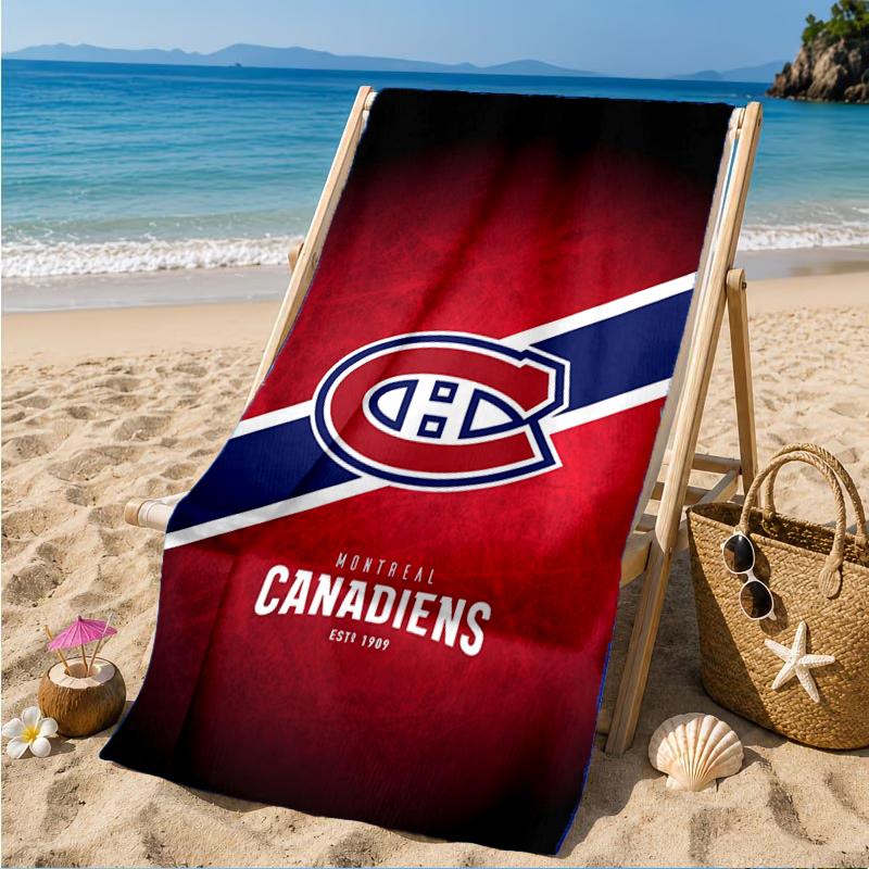 Montreal Canadiens Hockeyteam Strandlaken, Super Zacht Microvezel, Perfect Cadeau voor Haar/Hem, Verjaardag, voor Zwembad, Strand, Reizen, Decoratie Strandfeest
