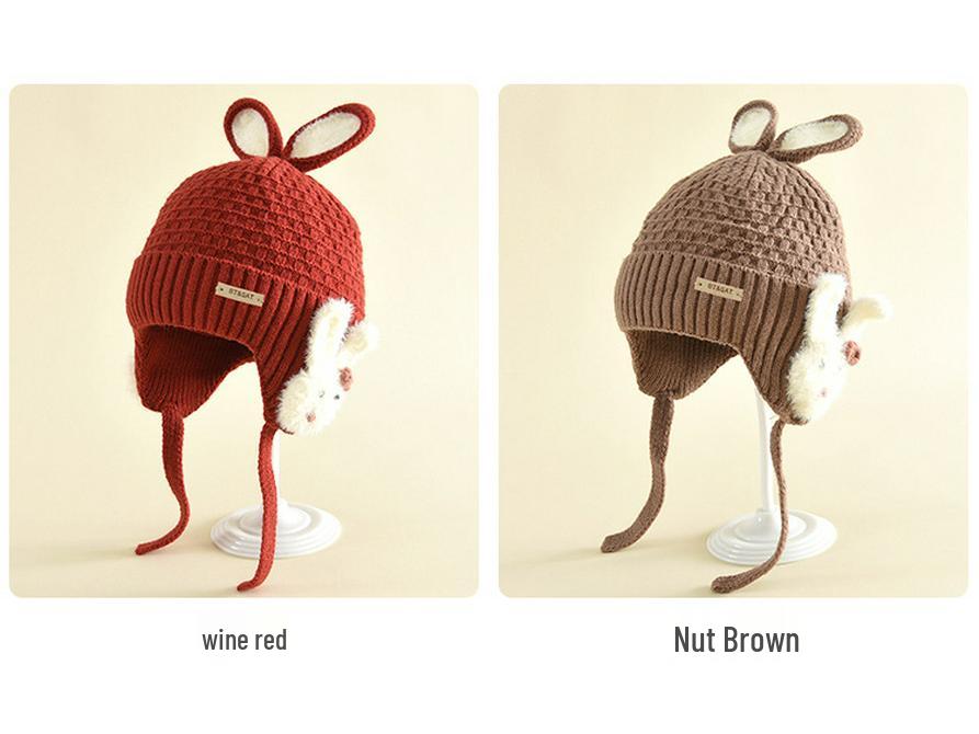Children's Cute Ear Knit Hat - Warm, Windproof & Versatile Wool Hat