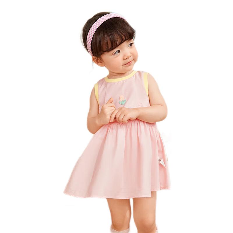 Balabala Baby Girls Sweet A-Line Summer Dress 110