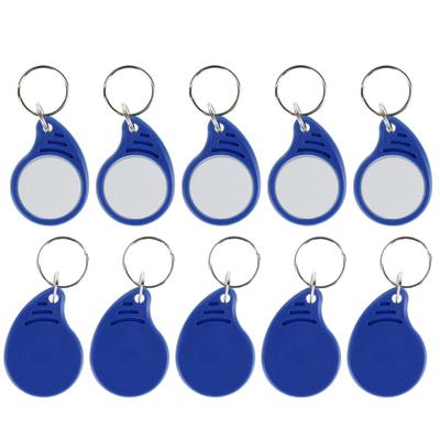 100ks RFID IC kľúčenky 13,56 MHz kľúčenky NFC prívesky na kľúče ISO14443A MF Classic 1k token tag pre inteligentný systém kontroly prístupu