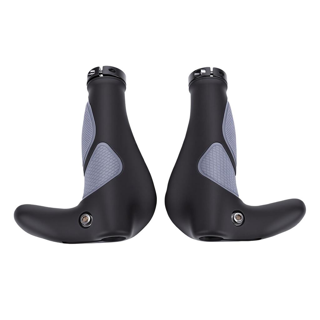 Bike Grips Anti Slip Shock Absorbing Ergonomic Mountain Bike Handlebar Grips Two Way Locking for Cycling