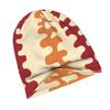 2D Flat Printing Abstract Organic Hand Drawn Shapes Classic Knit Hat for Adults Available In Versatile Tones Ideal for Subtle Styling During Cool Days