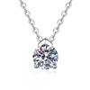Shiny Moissanite Necklace Simple Versatile Chain Women