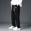 Men's Corduroy Heavyweight Straight-Leg Sweatpants: Trendy Wide-Leg Casual Pants for Spring and Autumn.