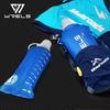 Soft Silicone Collapsible Sports Water Bottle with Cover, Foldable, BPA-Free, for Running Hiking Cycling