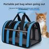 Cat bag large capacity four seasons crossbody going out pet breathable portable dog backpack portable foldable shoulder dog bag