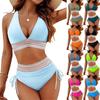 Dámské bikiny s vysokým pasem a bříškem pod kontrolou - Sexy evropský a americký styl