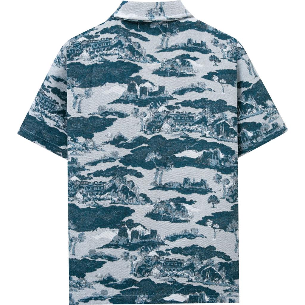 Men's Summer Casual Cuban Collar Short Sleeve Shirt