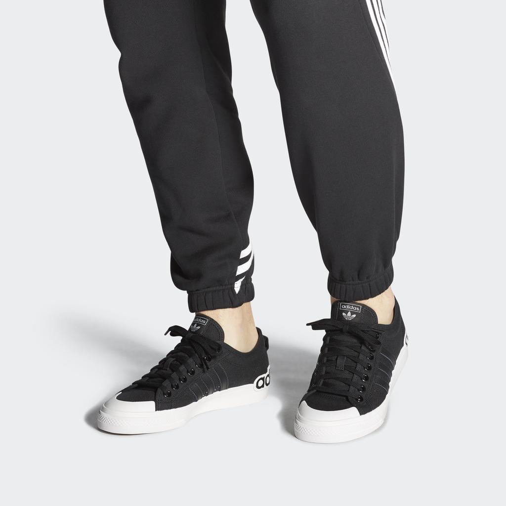 Adidas Nizza 'Oversize Heel Logo - Core Black Gum' EF5713