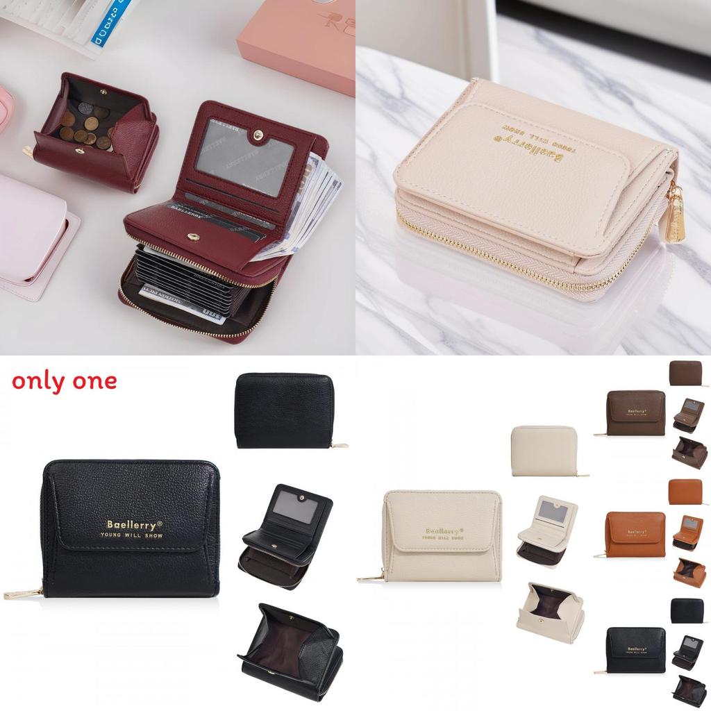 Fashionable And Minimalist Short Wallet With Letter Printing Design For Daily Use And Wearresistant Durability