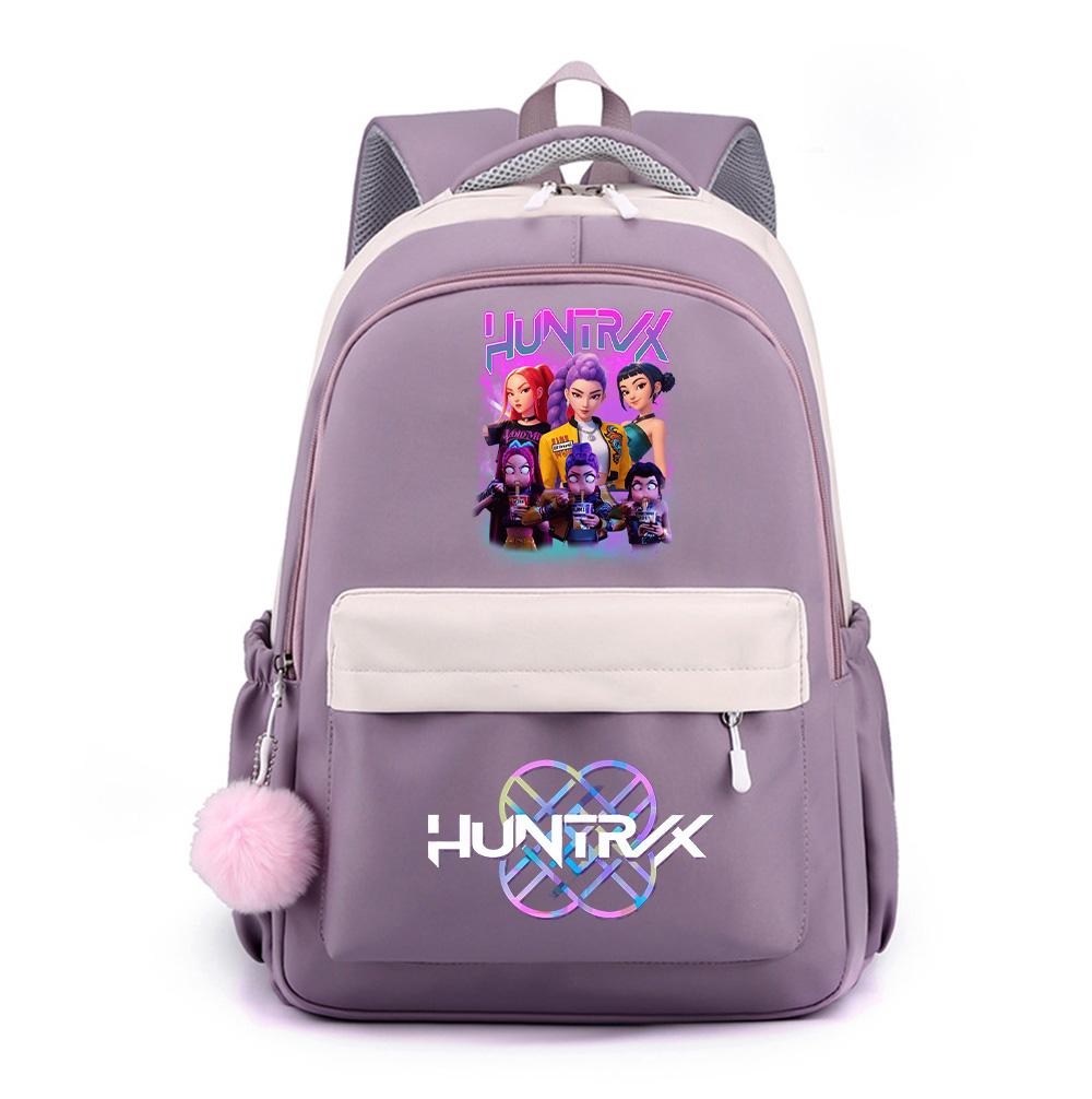 Anime Cartoon K-Pop Demon Hunters Printed Large Capacity Waterproof Backpack for Teenger Student Girl Boy Schoolbag Bookbag Gift Travel Bag