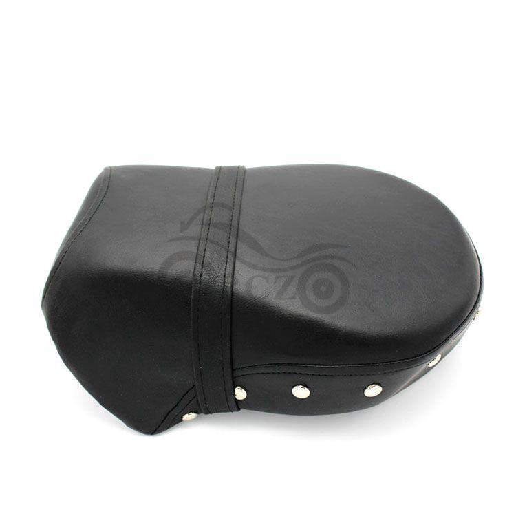 Harley 04-13 XL883/XL1200N Rear Leather Seat Cushion with Studs