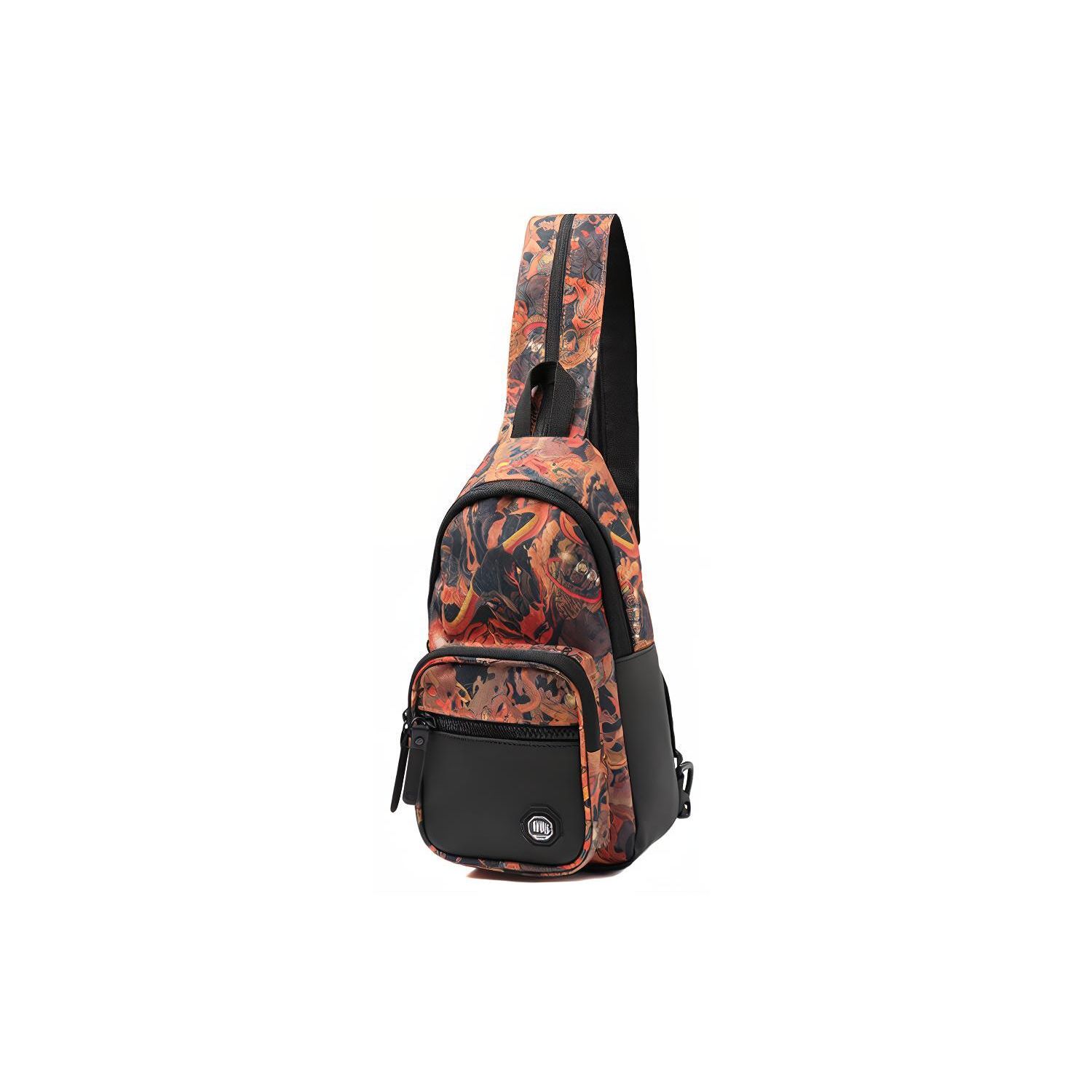 

Li-Ning Badfive Basketball Series Printed Faux Leather Crossbody Bag Unisex bags Orange ABDR008-3 Orange