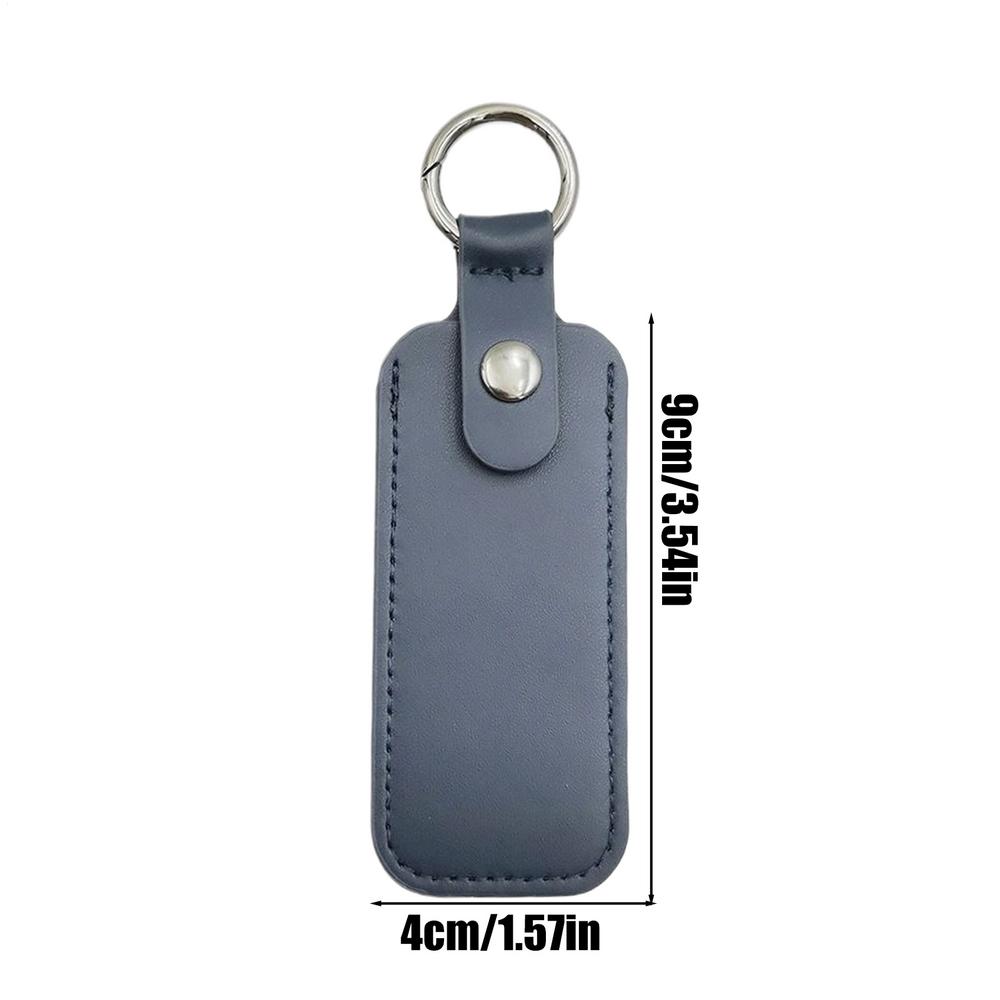 

PU Leather Bag Cases for USB Flash Drive Keyring Storage Bags for U Disk Hasp Protective Cover Bag Keychain Holder синий