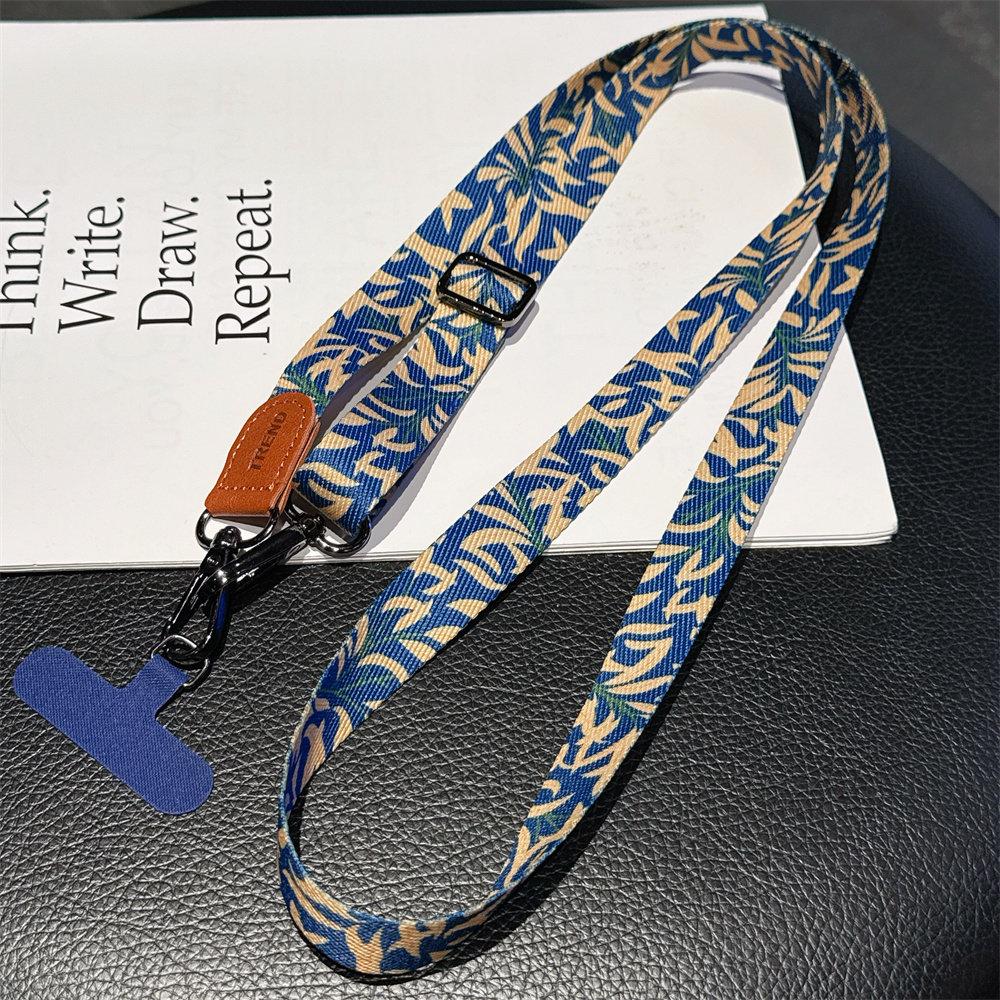 Adjustable Lanyard Crossbody Neck Cord Wrist Strap Phone Case Chain Fashion Anti Loss Outdoor Two Hooks Wide Hanging Rope
