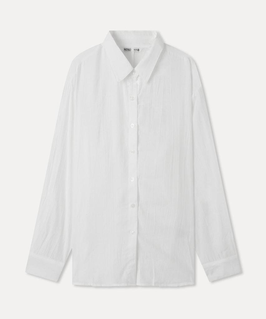 MIXXO Twist Detail See-Through Shirt Re Ywg601B_Miwywg90Qb