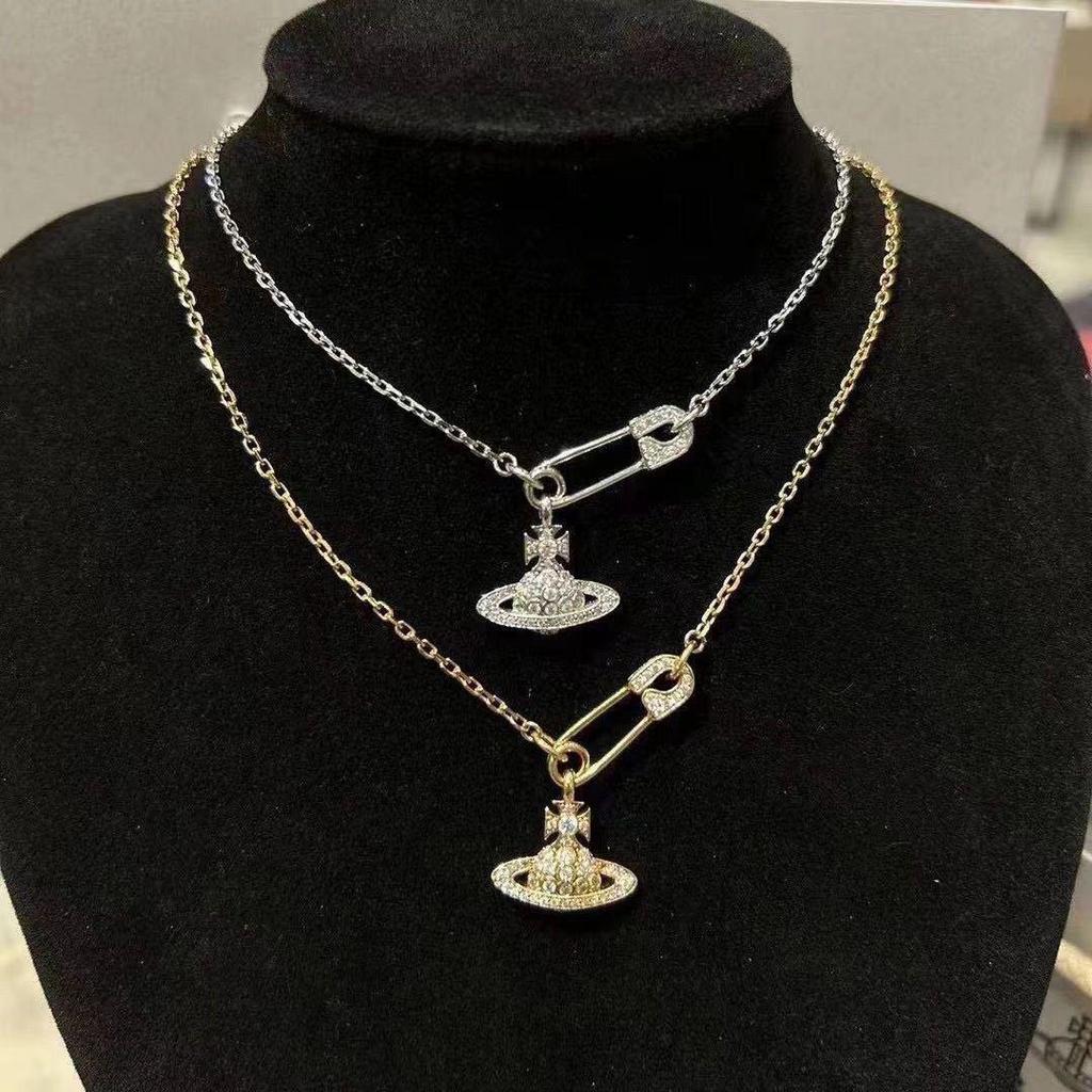 Luxus-Kaiserinwitwe Cixi Brosche Halskette: Elegante, vielseitige, hochwertige Schlüsselbein-Kette für Damen