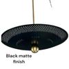 3 Light Pendent Dish Brass Antique Finish Dome Chandelier | Mid-Century Modern Pendant Light Fixture for Home Interior
