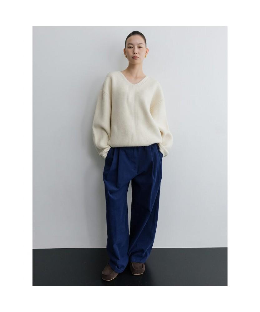 Diaepeocheo Bulky V Neck Sweater Ivory (Ta5X51A040)