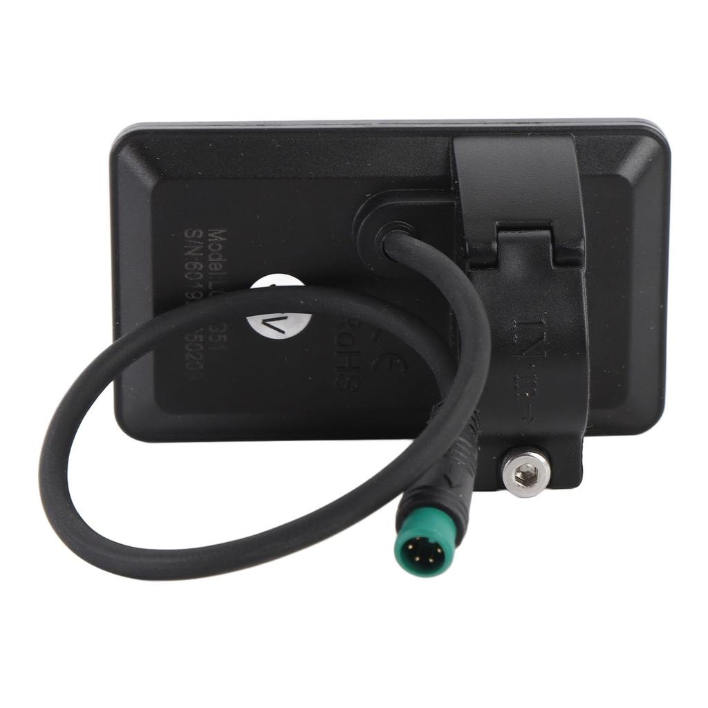 Electric Bike LCD Display Control Panel Bicycle Speedometer Electric Scooter LCD Panel 5-Pin Connector for Fixing
