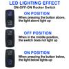Senlo Headlights Rocker Switch 7 PIN ON-ON-OFF High Low Beam Rocker Switch with Wires for Fog Light for Car UTV Truck RV Trailer Battery Switches5
