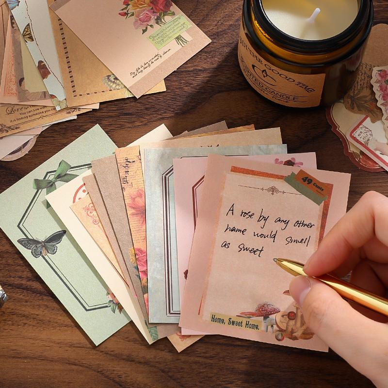 Creative Scrapbook Vintage Materials Paper Combo Kit DIY Junk Journal Collage Photo Album Retro Art