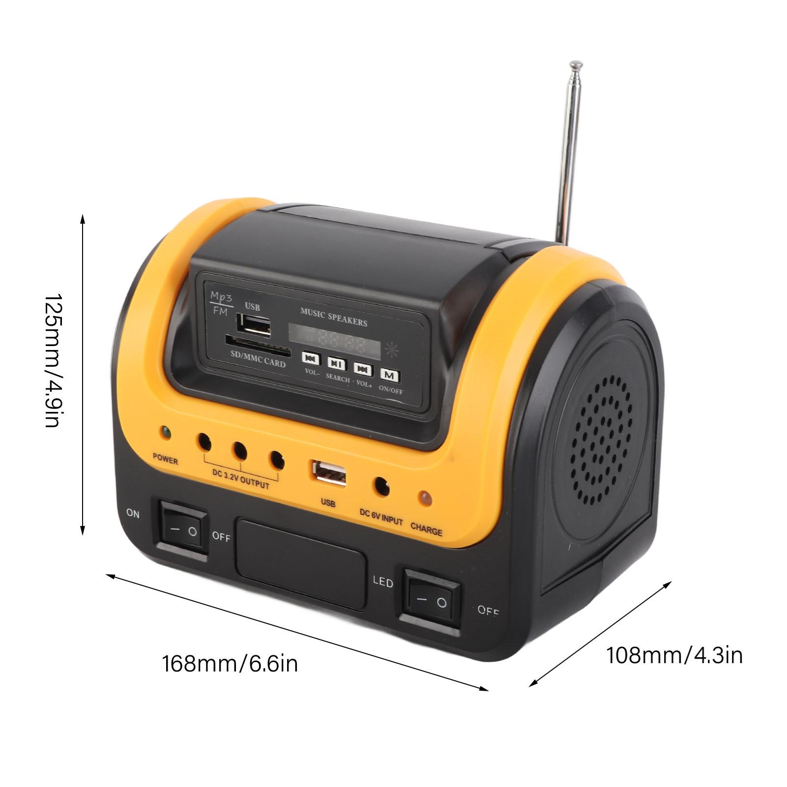 Солнечный генератор Портативная электростанция 5000 мАч Солнечный генератор с солнечной панелью для кемпинга, чрезвычайных ситуаций жёлтый