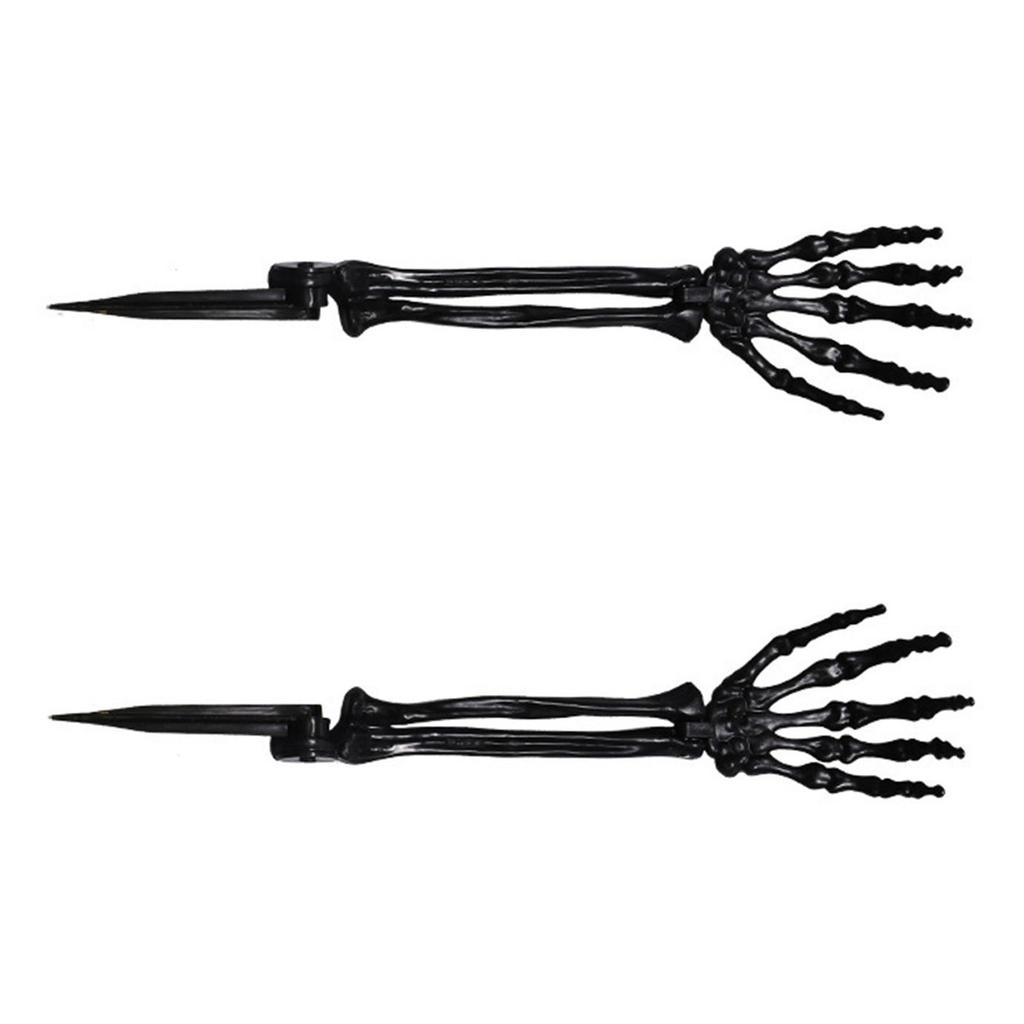Realistic Skeleton Hand Ground Stake Halloween Decoration Durable Plastic Prop For Outdoor Haunted Yard Party Decor