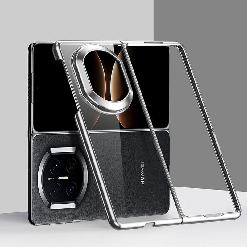 For Huawei Mate X7 X6 Ultra Thin Electroplated Transparent Case For Huawei Mate X 7 Hard PC Shockproof Phone Cover