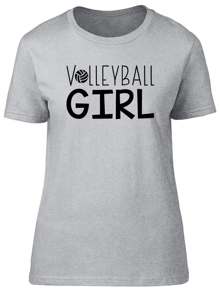 Volleyball Girl Fitted Unisexs Ladies T Shirt