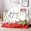 Custom Name Miffy Rabbit Strawberry Blanket Suitable All Seasons Soft Comfortable Sofa Office Home Blanket Suitable For All Seasons Home Decor