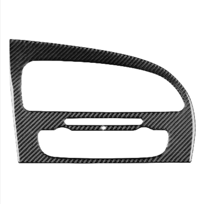 sdbn7 Car Instrument AC CD Panel Carbon Fiber Sticker For SEAT Leon 2005 2006 2007 2008 2009 2010 2011 2012 Interior Accessories
