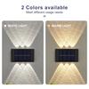 4/6/8/10 LED Solarleuchte Außen Wasserdicht Solarbetrieben Auf und Ab Leuchtende Wandfluterlampe Für Garten Balkon Treppenbeleuchtung