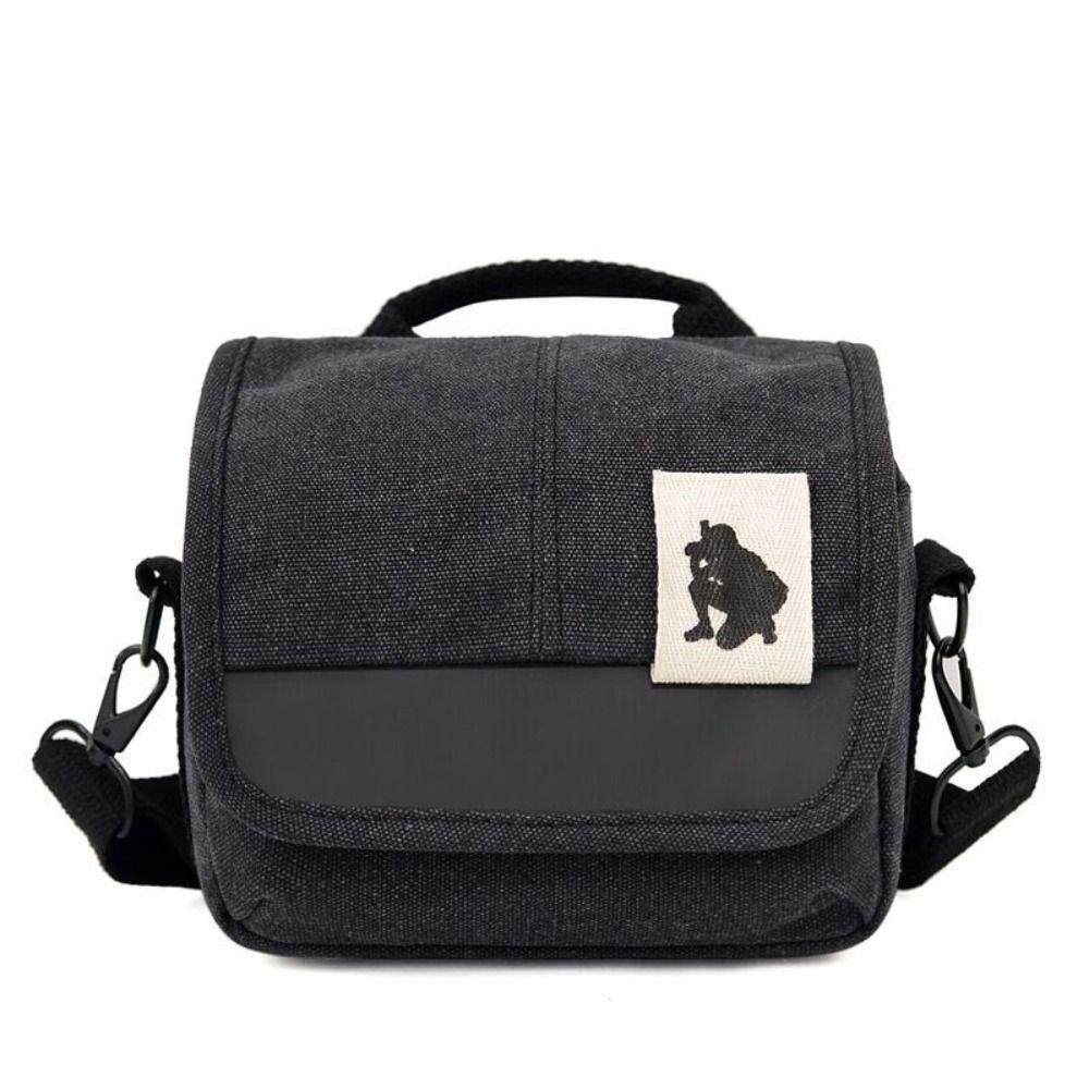 

Portable DSLR Bag Nylon Shoulder Bag 2024 Equipment Crossbody Bag чорний