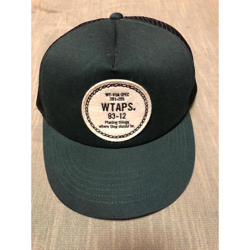 Used W)taps Mesh Cap Tracker Green