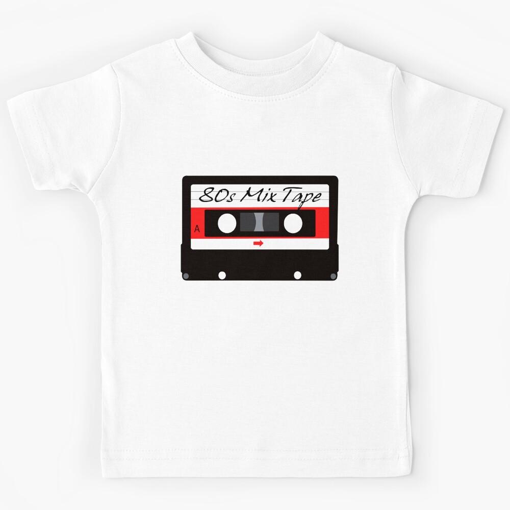 80s Music Mix Tape Cassette Kids T-Shirt 150