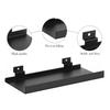 Sturdy Metal Slats Wall Shelves Portable Slats Wall Mounted Rack Shelves For Art Display And Office Organization