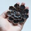 6 otvorů Lotus Fashion Bronz Kadidlnice Párty Domácí Talíř Kužel Kadidlo Dekorace Hořáky Držák Sedadlo Domů