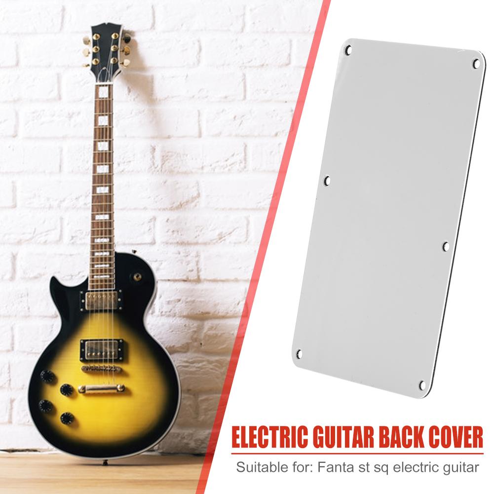 6-Hole Electric Guitar Cavity Cover Closed Style Plastic Backplate Guitar Parts Lightweight Portable Music Elements