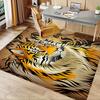 1pc. Tiger Print Rug for Home Decor, Office Carpet, Chair Cover, Outdoor Mat, Gift Idea - Vibrant Animal Design Flooring Solution