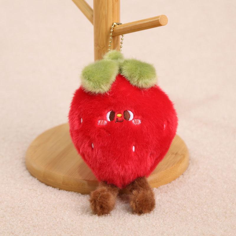 

1Pcs Pineapple Strawberry Avocado Eggplant Soft Stuffed Pendant Doll Simulation Cartoon Fruits Vegetable Plush Toy Fun Gift